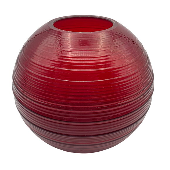 Vintage 1930s Imperial Glass Co. 5.5" Spun/Reeded Rose Bowl (#701) Ruby Red VGC - Picture 7 of 7